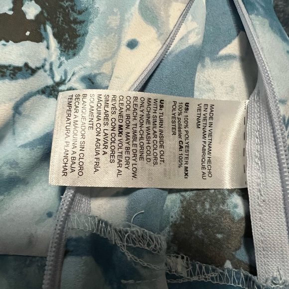 WHBM blue banded long sleeve shirt - Picture 5 of 8